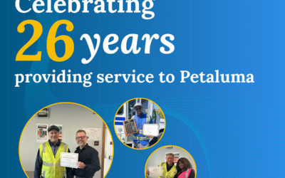 Celebrating 26 Years of Providing Service to Petaluma