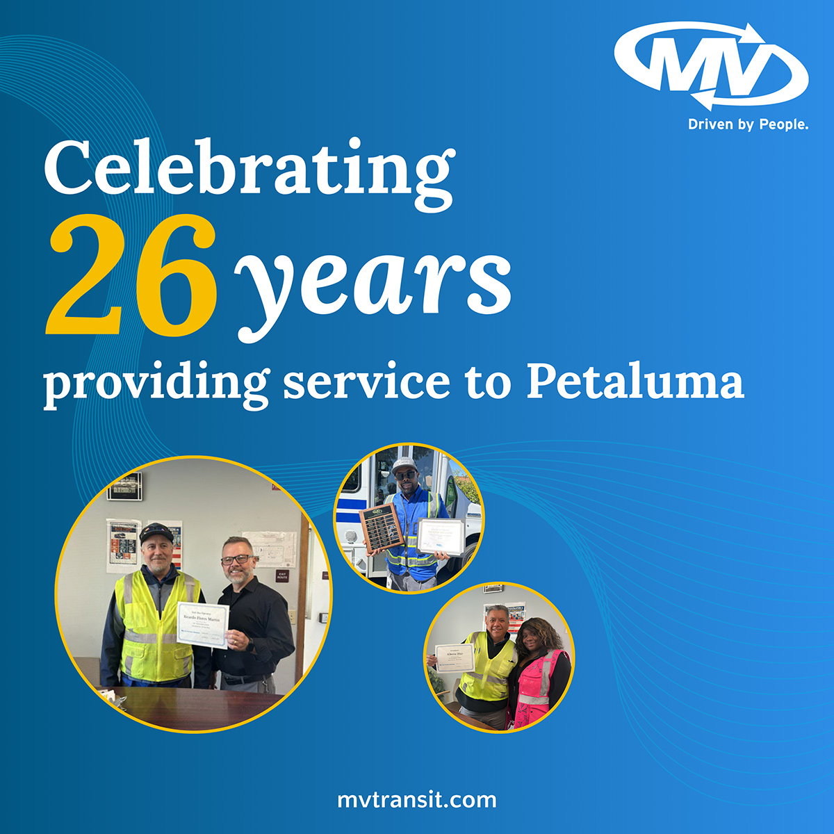 MV Transit celebrates 26 years of service to Petaluma
